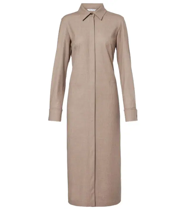 Max Mara Pallino cashmere-blend shirt dress