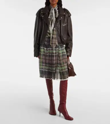 Acne Studios 75 leather knee-high boots | Thumbnail 5