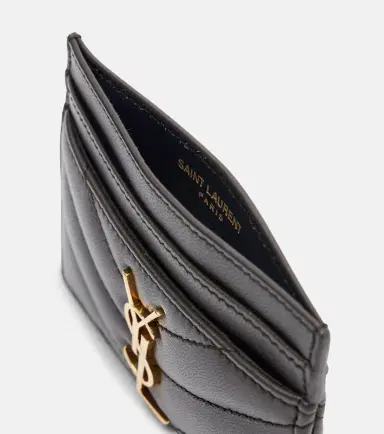 Saint Laurent Cassandre matelassé leather card holder | Thumbnail 3 Saint Laurent Cassandre matelassé leather card holder | Thumbnail 3