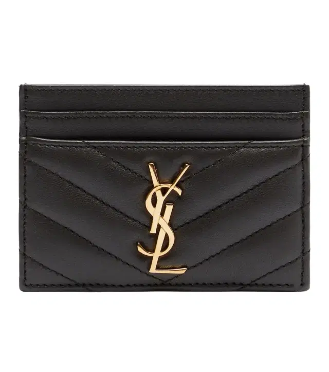 Saint Laurent Cassandre matelassé leather card holder