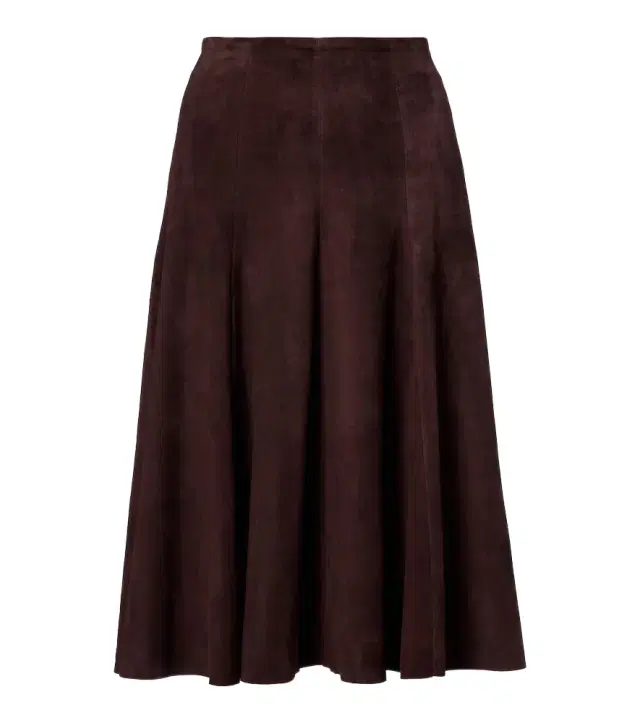 Stouls Suede midi skirt