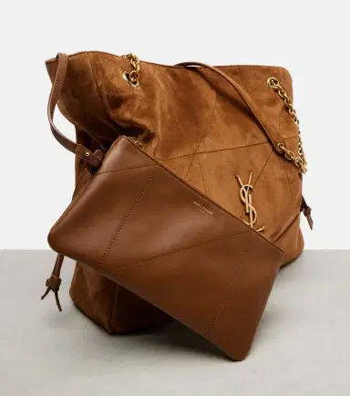 Saint Laurent Jamie Shopping suede tote bag | Thumbnail 4 Saint Laurent Jamie Shopping suede tote bag | Thumbnail 4