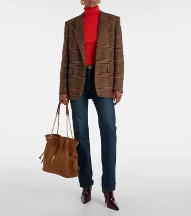 Saint Laurent Jamie Shopping suede tote bag | Thumbnail 5 Saint Laurent Jamie Shopping suede tote bag | Thumbnail 5