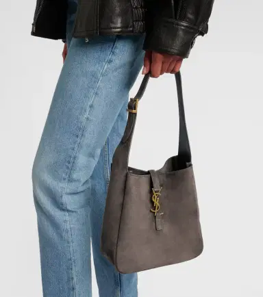 Saint Laurent Le 5 à 7 Supple Small suede shoulder bag | Thumbnail 6