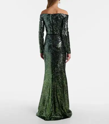 Elie Saab Ombré sequined silk-blend gown | Thumbnail 4