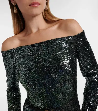 Elie Saab Ombré sequined silk-blend gown | Thumbnail 6