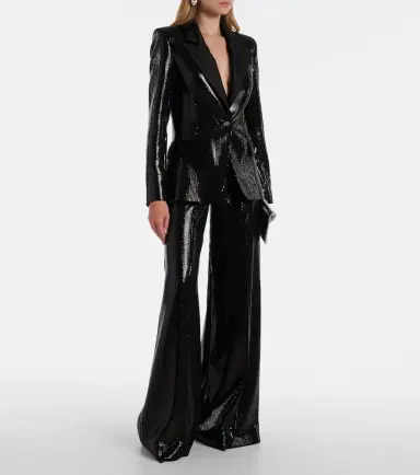 Elie Saab Sequined satin blazer | Thumbnail 4