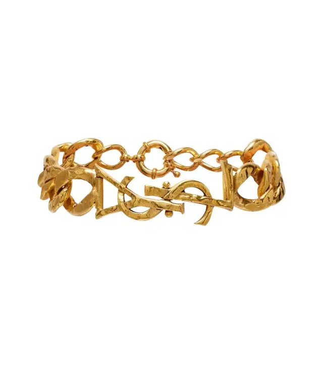 Saint Laurent Cassandre chain bracelet