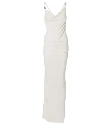 Coperni Draped open-back jersey maxi dress | Thumbnail 1