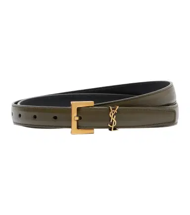 Saint Laurent Cassandre leather belt | Thumbnail 1 Saint Laurent Cassandre leather belt | Thumbnail 1