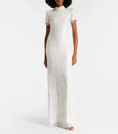 Jenny Packham Madeleine embellished gown | Thumbnail 4