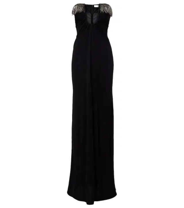 Christopher Esber Arced Palm beaded jersey maxi dress