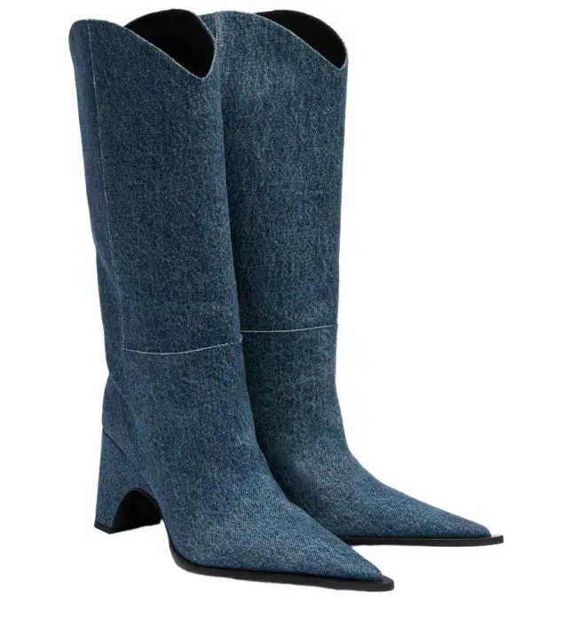 Coperni Bridge denim cowboy boots