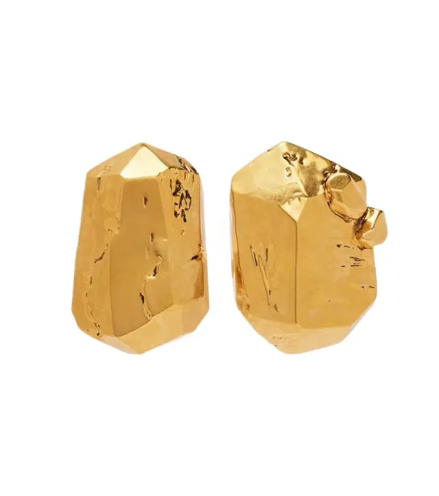 Saint Laurent Organic clip-on earrings