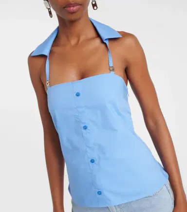 Coperni Halterneck cotton top | Thumbnail 4
