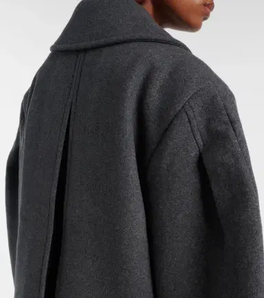 Ganni Oversized wool-blend peacoat | Thumbnail 3 Ganni Oversized wool-blend peacoat | Thumbnail 3