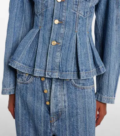 Ganni Peplum denim jacket | Thumbnail 2