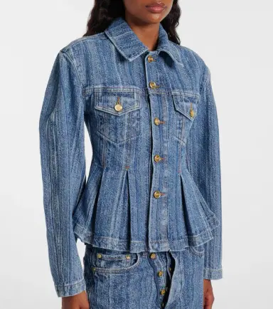 Ganni Peplum denim jacket | Thumbnail 4