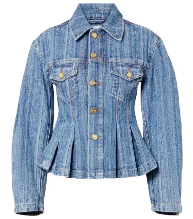 Ganni Peplum denim jacket | Thumbnail 1