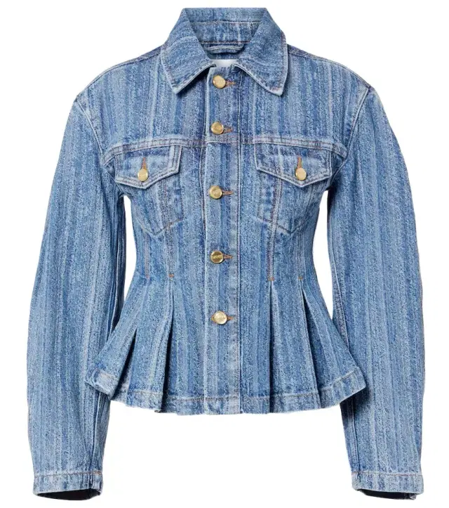 Ganni Peplum denim jacket