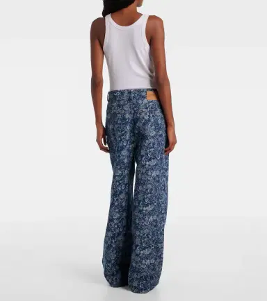 Ganni Tapestry wide-leg jeans | Thumbnail 4