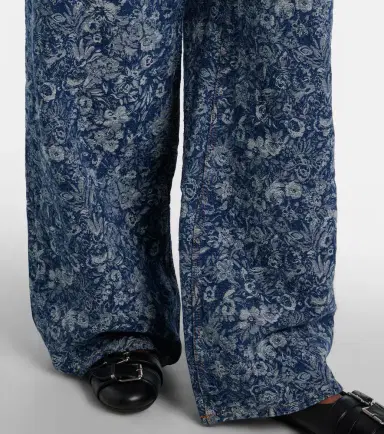 Ganni Tapestry wide-leg jeans | Thumbnail 6