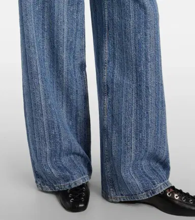 Ganni Striped wide-leg jeans | Thumbnail 5 Ganni Striped wide-leg jeans | Thumbnail 5