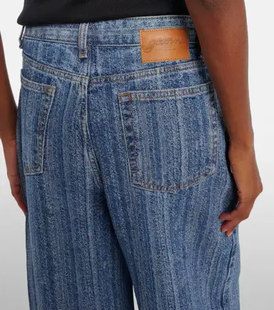 Ganni Striped wide-leg jeans | Thumbnail 7 Ganni Striped wide-leg jeans | Thumbnail 7