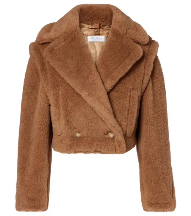 Max Mara Santos cropped camel hair and silk jacket