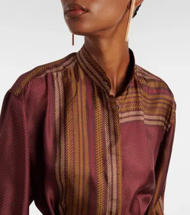 Max Mara Pietre printed silk wrap dress | Thumbnail 2 Max Mara Pietre printed silk wrap dress | Thumbnail 2