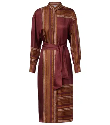 Max Mara Pietre printed silk wrap dress | Thumbnail 1 Max Mara Pietre printed silk wrap dress | Thumbnail 1