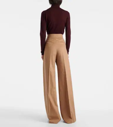 Max Mara Ori pleated camel hair wide-leg pants | Thumbnail 4 Max Mara Ori pleated camel hair wide-leg pants | Thumbnail 4