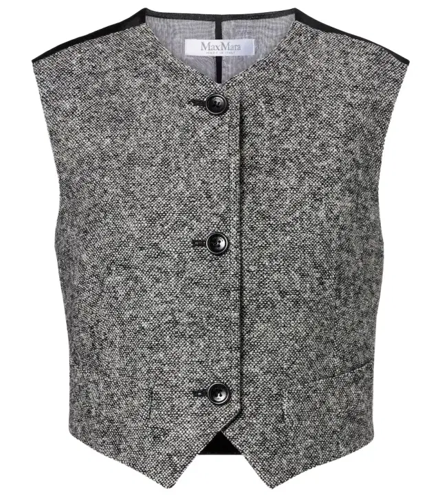 Max Mara Beato wool and silk vest