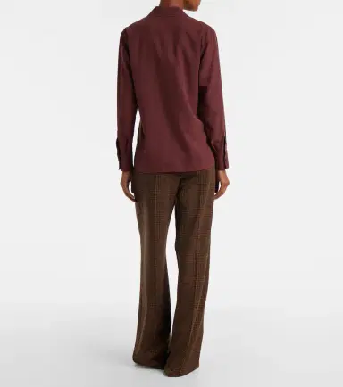 Max Mara Mirko silk crêpe blouse | Thumbnail 4 Max Mara Mirko silk crêpe blouse | Thumbnail 4