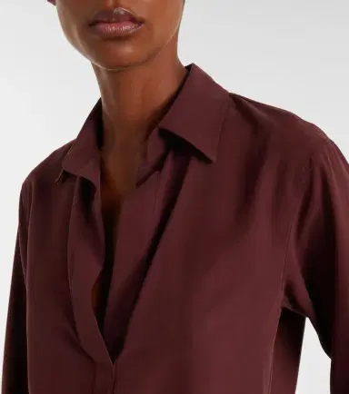 Max Mara Mirko silk crêpe blouse | Thumbnail 5 Max Mara Mirko silk crêpe blouse | Thumbnail 5