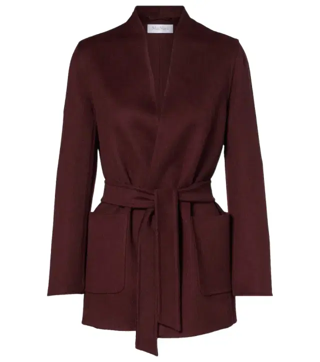 Harold camel hair wrap coat