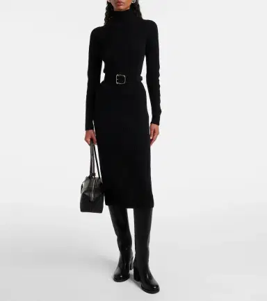 Max Mara Zelanda wool and cashmere midi dress | Thumbnail 5