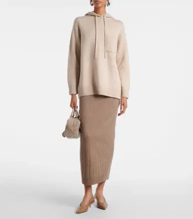 Max Mara Liana wool and cashmere hoodie | Thumbnail 4 Max Mara Liana wool and cashmere hoodie | Thumbnail 4