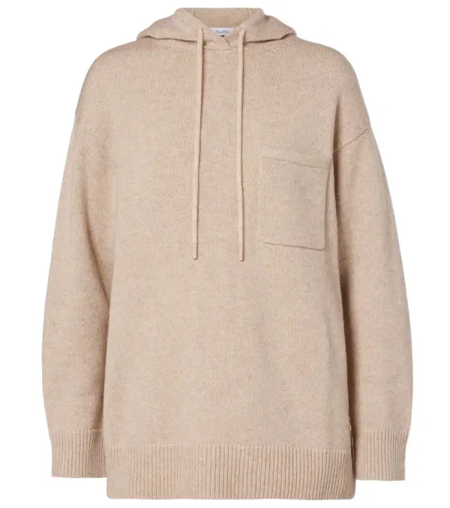 Max Mara Liana wool and cashmere hoodie