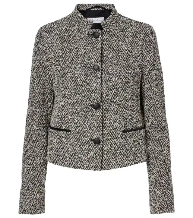 Max Mara Donald cotton and wool-blend jacket