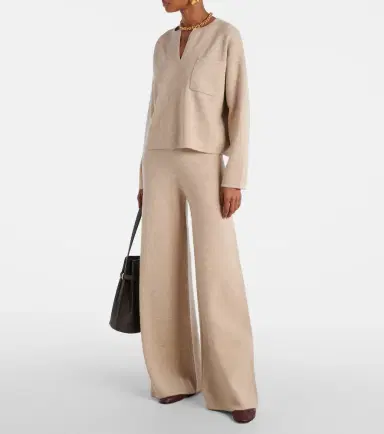 Max Mara Judy wool and cashmere wide-leg pants | Thumbnail 2