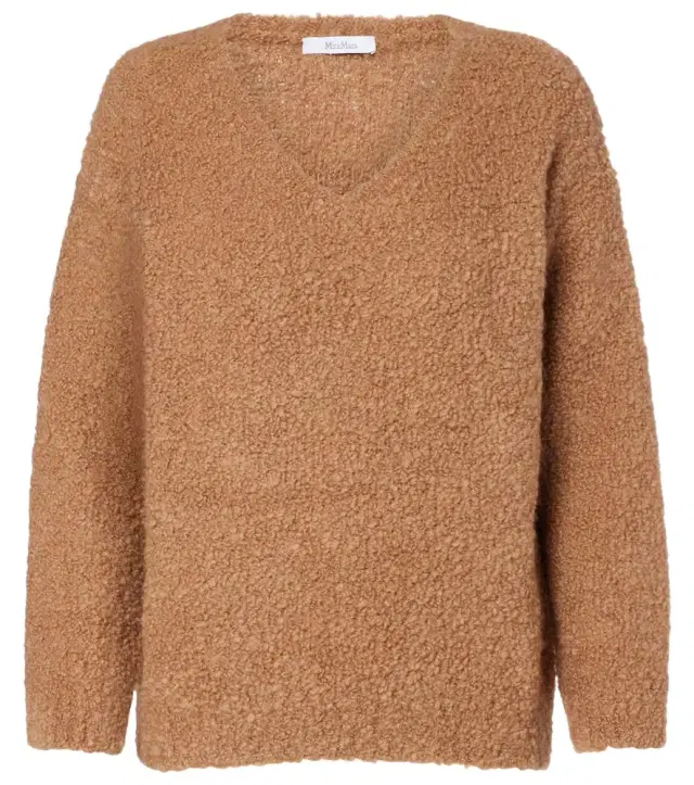 Max Mara Pantera camel hair and silk sweater