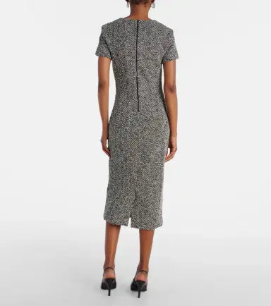 Max Mara Giugno cotton and wool-blend midi dress | Thumbnail 5 Max Mara Giugno cotton and wool-blend midi dress | Thumbnail 5
