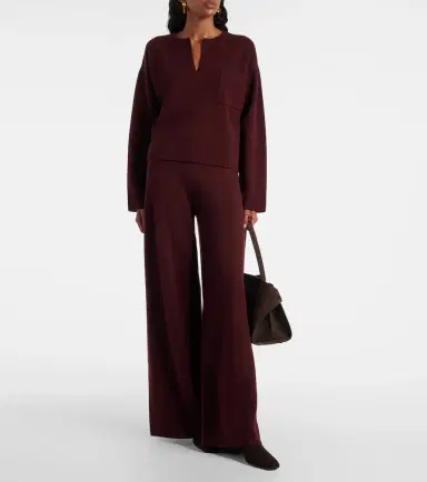 Max Mara Judy wool and cashmere wide-leg pants | Thumbnail 2