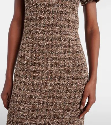 Max Mara Giugno cotton and wool-blend midi dress | Thumbnail 3 Max Mara Giugno cotton and wool-blend midi dress | Thumbnail 3