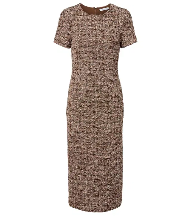 Max Mara Giugno cotton and wool-blend midi dress