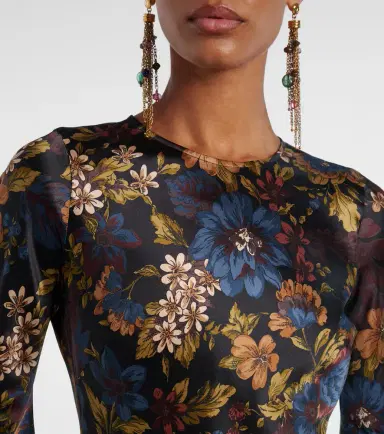 Veronica Beard Gemma floral silk-blend maxi dress | Thumbnail 4