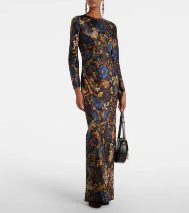 Veronica Beard Gemma floral silk-blend maxi dress | Thumbnail 6
