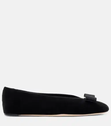 Ferragamo Vanna velvet ballet flats | Thumbnail 2 Ferragamo Vanna velvet ballet flats | Thumbnail 2