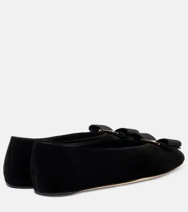 Ferragamo Vanna velvet ballet flats | Thumbnail 3 Ferragamo Vanna velvet ballet flats | Thumbnail 3